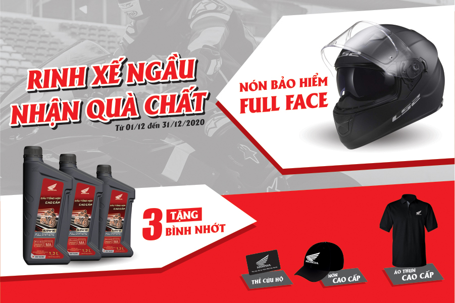 Chương trình khuyến mãi "Rinh Xế Ngầu - Nhận Quà Chất" 12-2020