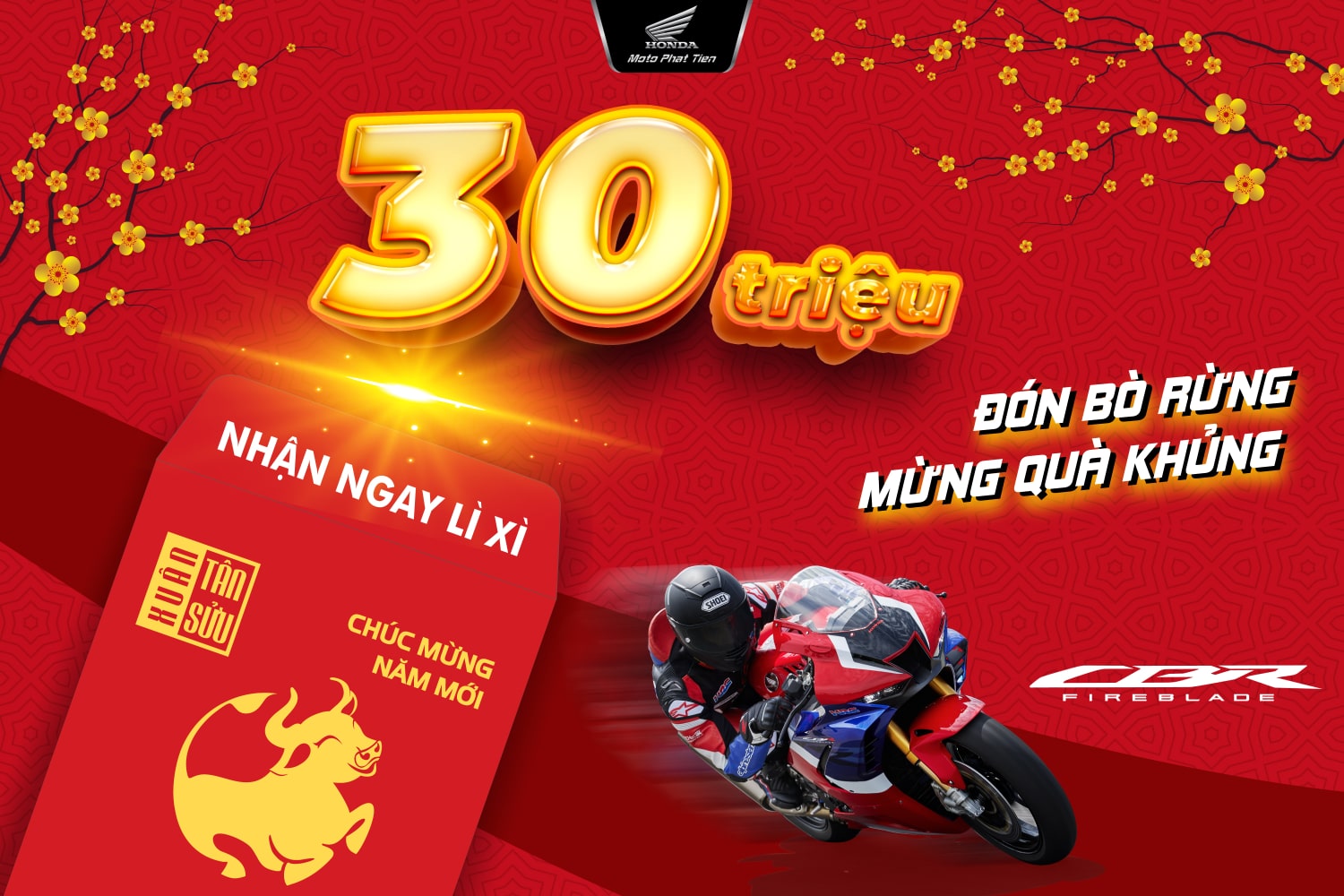 Khuyến mãi Tết: Đón Bò Rừng - Mừng Quà Khủng